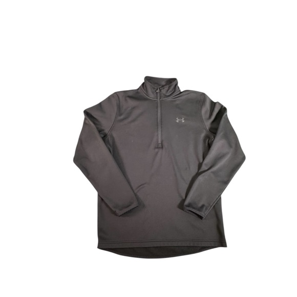 Under Armour ColdGear 1/4 Zip Pullover Black Size Small Fleece Lined - Picture 1 of 9